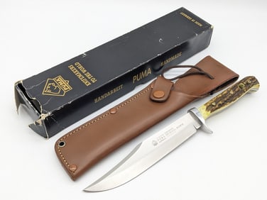 NIB 2000 Puma Stag Original Bowie Knife 116396 w/ Sheath