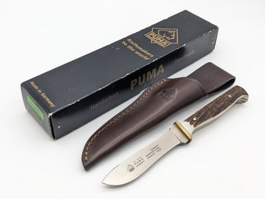 NIB 2003 Puma Stag Hunter's Pal Fixed Blade Knife 116397 w/ Sheath