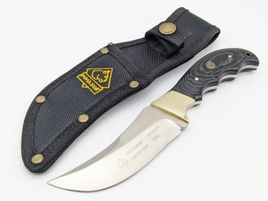 2014 Puma SGB Black MIcarta Bighorn Skinner Knife w/ Sheath