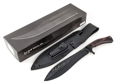 NIB Ka-Bar R. Lee Ermey Gunny 5300 Fixed Blade Knife w/ Sheath