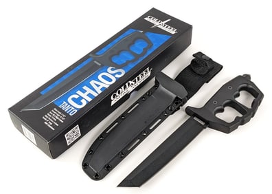 NIB Cold Steel Chaos Tanto Knuckle Knife w/ Sheath