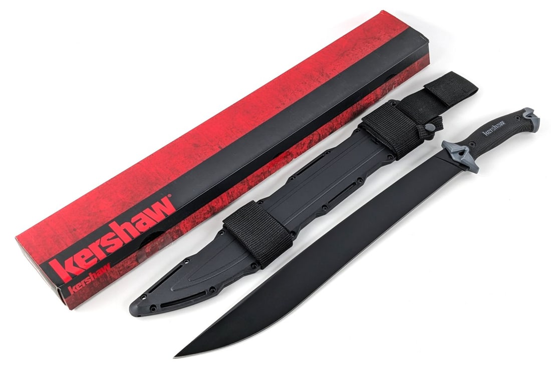 NIB Kershaw Camp 18 18in Fixed Blade Machete w/ Sheath (1 of 9)