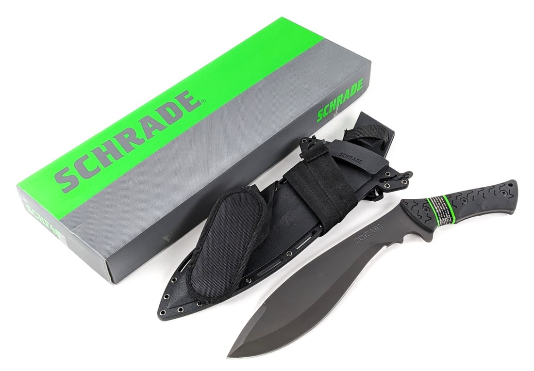 NIB Schrade Jethro SCHF48 Kukri Machete w/ Sheath (1 of 8)