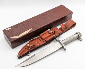 IMAX Master Survival Bowie Knife w/ Sheath & Box