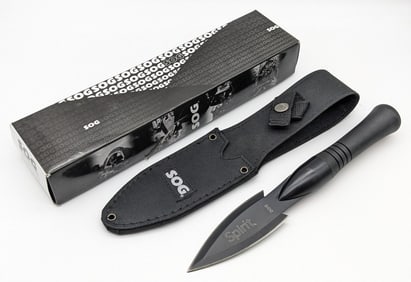 NIB SOG Spirit FS01-N Fixed Blade Spear w/ Sheath