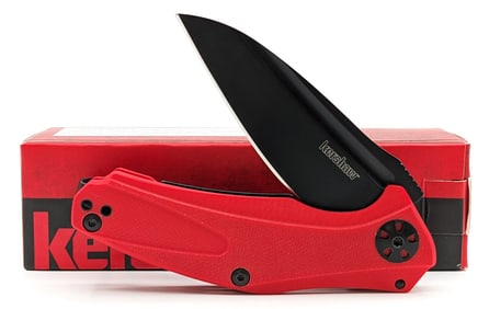 NIB Kershaw Natrix-XS Red Black G-10 Flipper Folding Knife