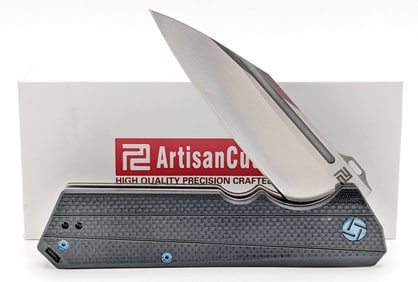 NIB Artisan Cutlery Littoral ATZ-1703P Flipper Folding Knife