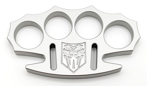 NIB CobraTec CNC T6 Aviation Aluminum Silver Knuckles
