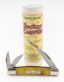 Great Eastern Cutlery Smooth Rotten Banana Pocket Carver Knife 620324 w/ Tube