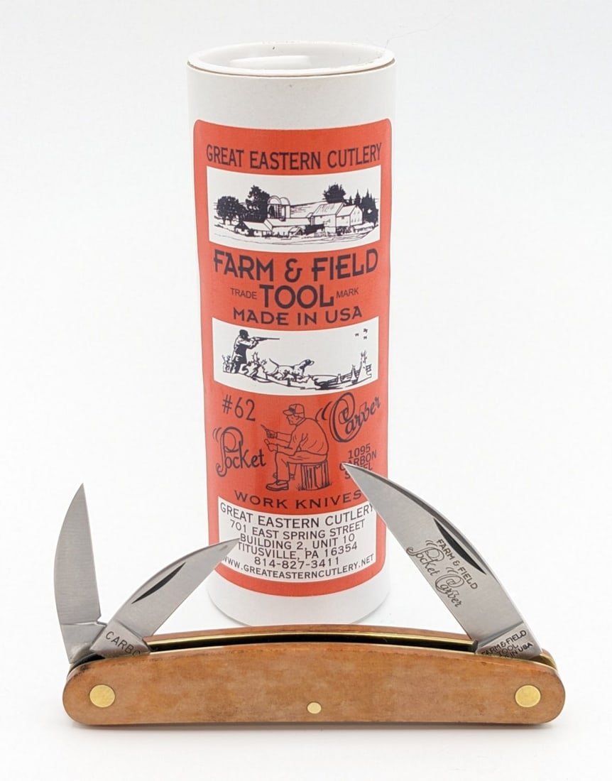 Great Eastern Cutlery Maple Valley Richlite Pocket Carver Knife 620324 w/ Tube: Knife is in very nice condition with light wear from handing. Overall measures 3-7/8in when closed.