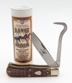 Great Eastern Cutlery Stained Muslin Micarta Hoof Pick Knife 725224 w/ Tube