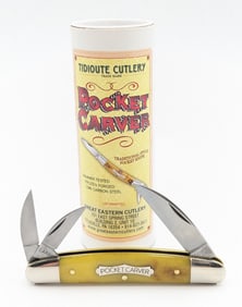 Great Eastern Cutlery Smooth Rotten Banana Bone Pocket Carver Knife 620324 w/ Tube