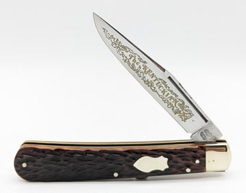 Ltd Frank Buster Fight'n Rooster The Kentuckian Jigged Bone Lockback