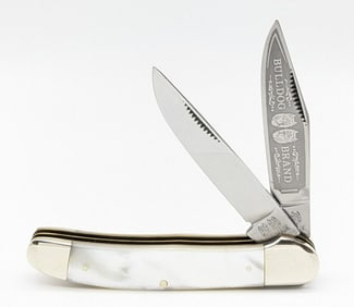 Bull Dog Brand Mother of Pearl 2-Blade Folding Hunter