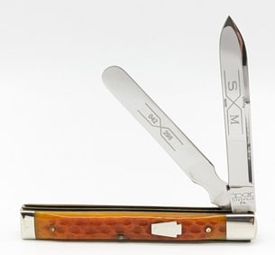 Schatt & Morgan Queen Cutlery Orange Jig Bone Physician's Knife 042 296