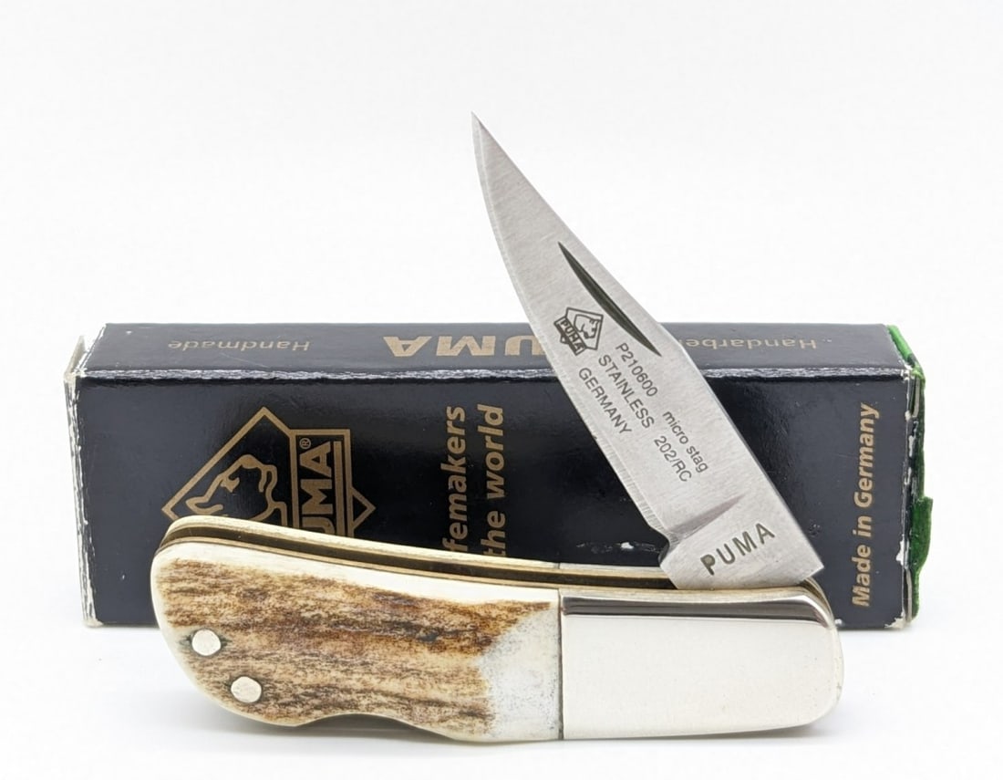 2002 Puma Micro Stag Lockback Knife P210600 w/ Box (1 of 4)