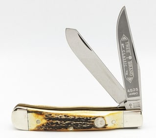 Boker Tree Brand Stag Trapper Knife 4525
