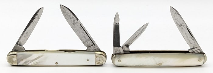 Russell & George Wostenholm Mother of Pearl Pen Knives