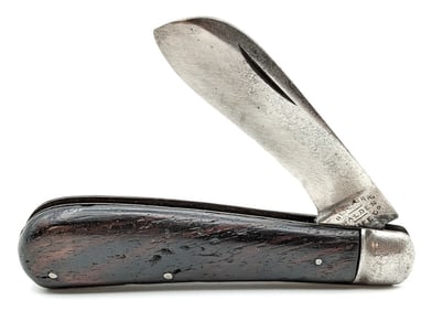 Antique Walden Knife Co. Smooth Wood Hawkbill Knife