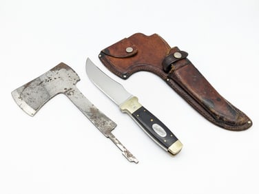 Western Skinner / Hatchet Changer Set w/ Sheath