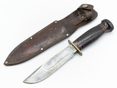 1940's-50's Marble's Ideal Hunting Knife w/ Sheath