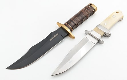 (2) Fixed Blade Hunting Survival Knives