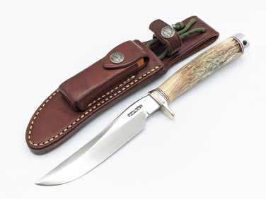Randall Model 7 5in SS Stag Fisherman Hunter w/ Sheath