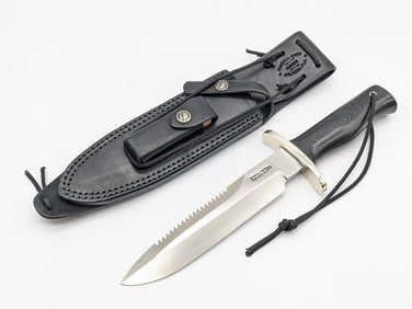Randall Model 18 Border Patrol Micarta Attack Survival Knife w/ Sheath