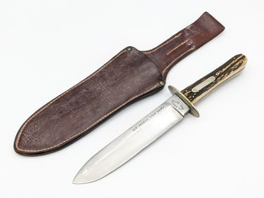 Civil War Style E.G. Smith Mont. Territory Rio Grande Camp Knife w/ Sheath