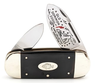 Ltd 2000 Bulldog Brand Old Dominion Collectors Buffalo Horn Small Sunfish Knife
