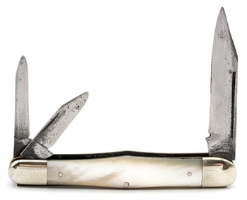 Waterville Cutlery Co. Mother of Pearl Swell Center Jack Knife