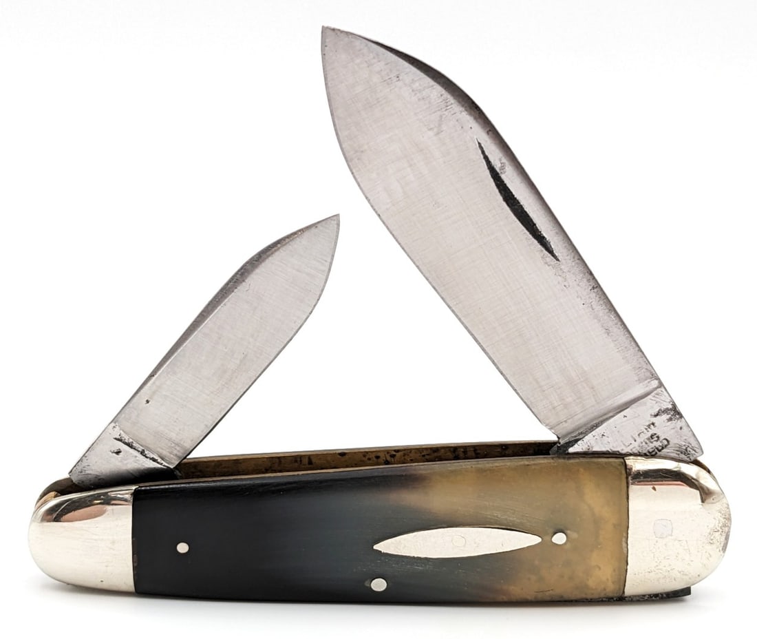 William Rodgers Sheffield Horn Handle Sleeveboad Knife (1 of 4)