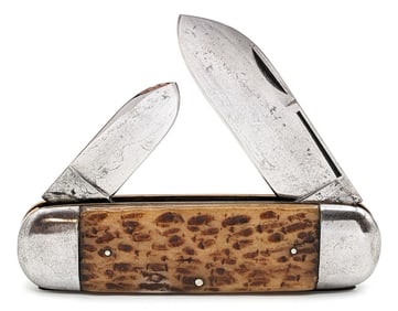 Camillus Cutlery Co. Jigged Bone Elephants Toe Sunfish Knife