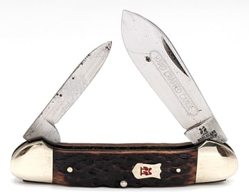 Robert Klaas Kissing Crane Jigged Bone Canoe Knife 2829XVI
