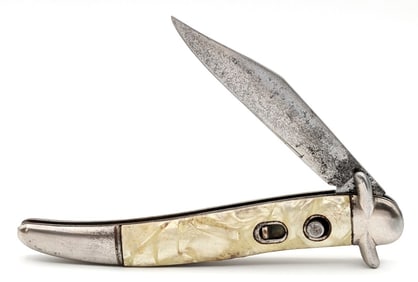 Imperial Faux Pearl Bowtie Toothpick Switchblade