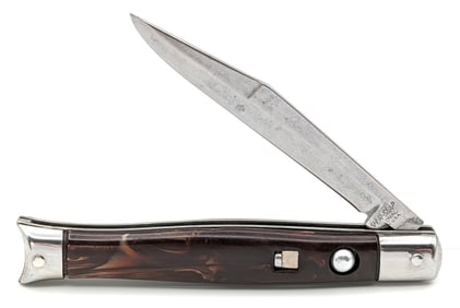 Colonial Shur-Snap Marbled Fishtail Switchblade Knife