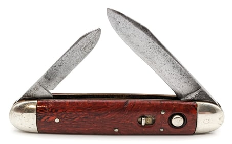 Schrade Cut Co. Marbled Brown 2-Blade Switchblade Knife