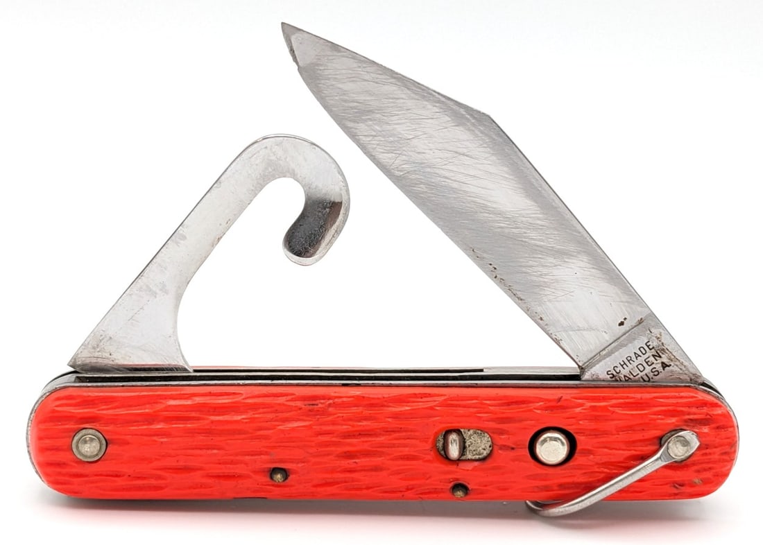 Schrade Walden MC1 Orange Switchblade Knife (1 of 4)