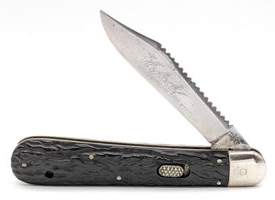 Flylock Knife Co. Rough Black Switchblade Knife