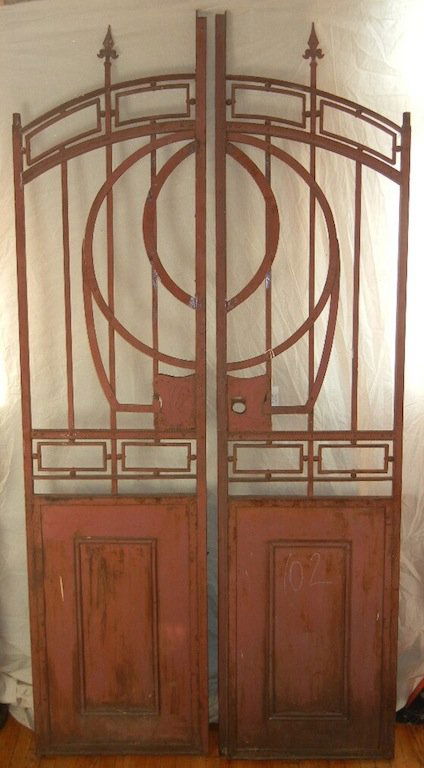 Pair of Iron Doors/Gates: Pair of Iron Doors/Gates