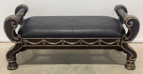 Ashley Furniture North Shore Dark Brown Large Upholstered Bedroom Bench