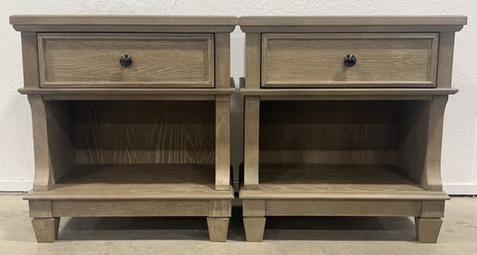 Ashley Furniture Challene Gray Brown Nightstand Set