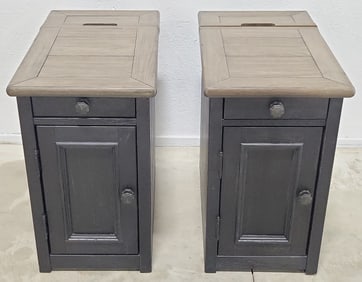 Ashley Furniture Tyler Creek Chairside End Table Set With USB Charging