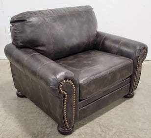 Ashley Furniture Banner Coffee Faux Leather Oversized Chair