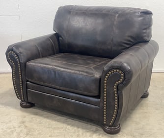 Ashley Furniture Banner Coffee Faux Leather Oversized Chair