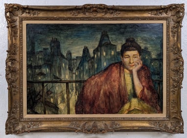 Cortland Butterfield "Night Time Thoughts" Oil Painting On Canvas