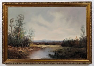 Karl Schmidbauer Fall Landscape Oil Painting On Canvas