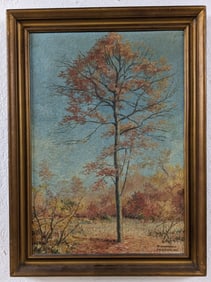 Thurman Nicholson Autumn Landscape Oil Painting On Canvas