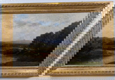John Bunyan Bristol Landscape with Fisherman Oil Painting On Canvas