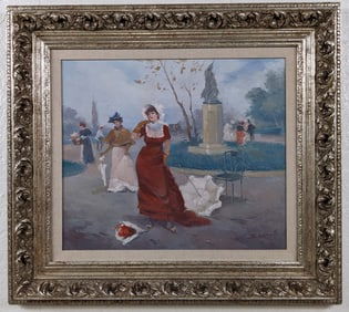 Luis Sagasta "Lady" Oil Painting On Canvas